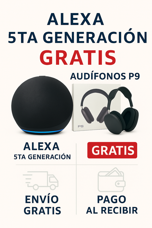 ‼️💯 COMBO ALEXA + AUDIFONOS P9 TOTALMENTE GRATIS‼️💯